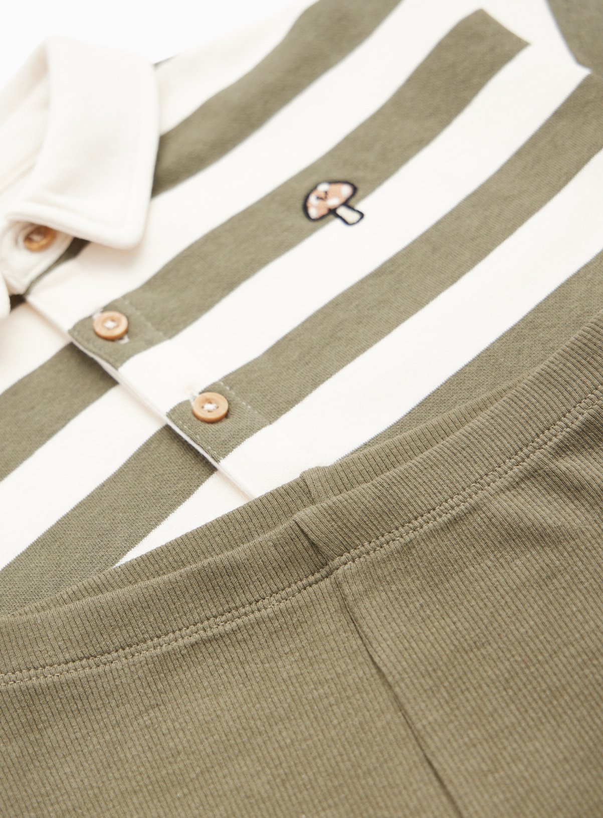 Khaki Heritage Rugby Stripe Set 12-18 months - Image 2 thumbnail
